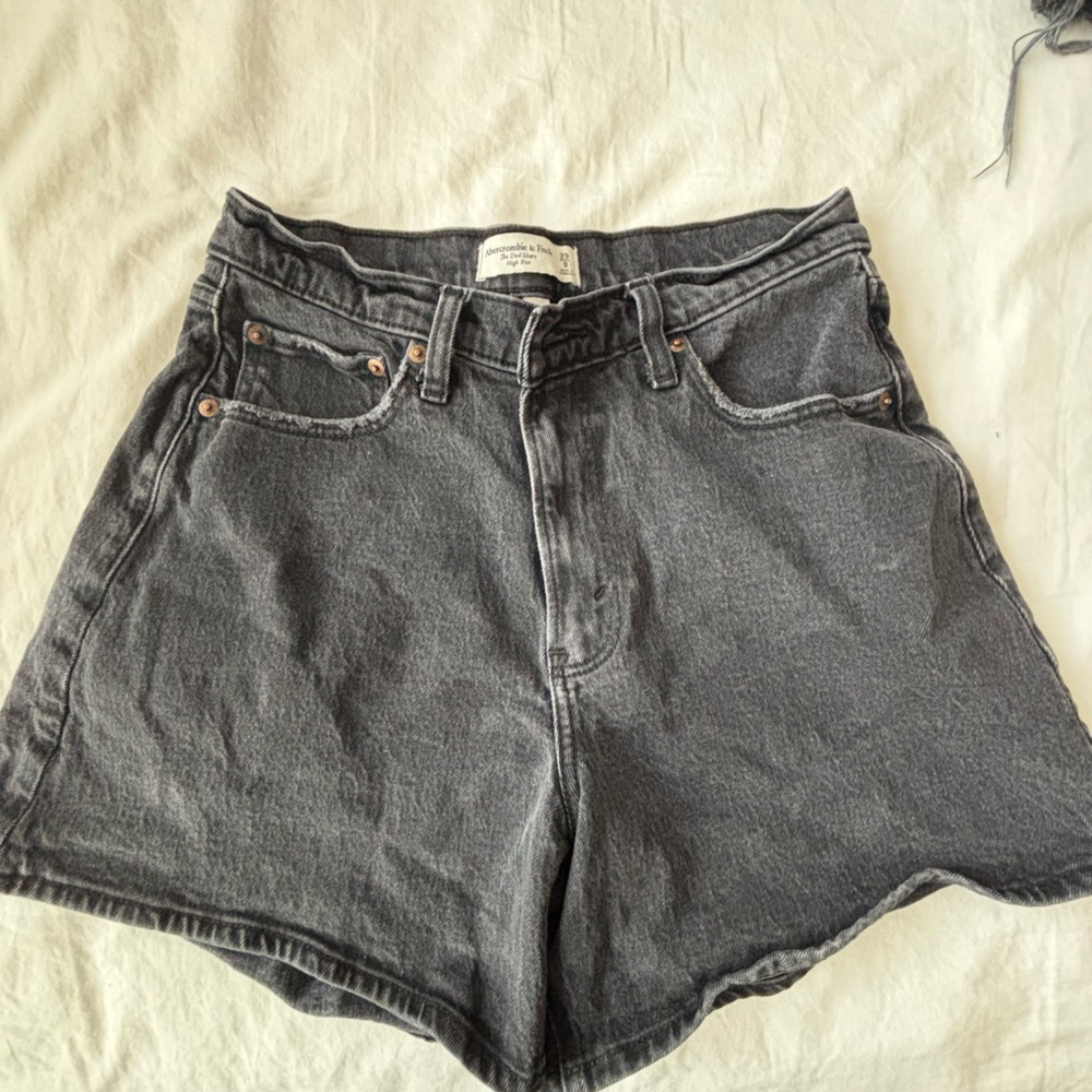 Abercrombie & Fitch Gray Denim Shorts